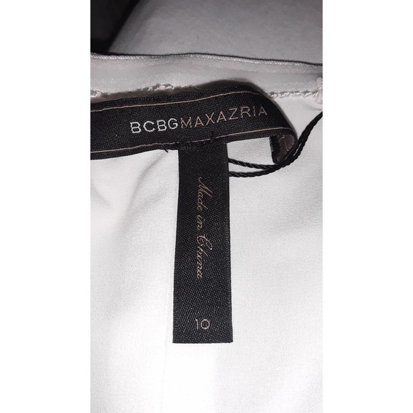 NWT BCBGMaxAzria Sz 10 KIA Black & White  Maxi Dress - Picture 10 of 11